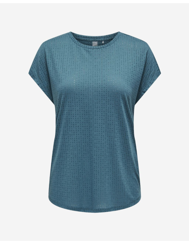 Tshirt de yoga - Manches courtes - Bleu